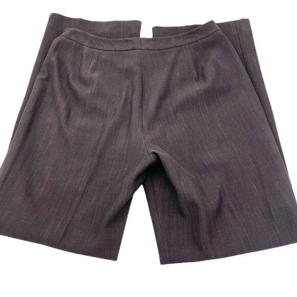 Dressbarn Brown Wide Leg Womens Slacks Size 10 Polyester Business Casual - Picture 11 of 13